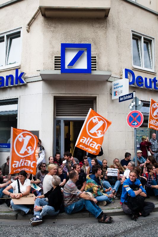 Deutsche Bank wird blockiert Deutsche Bank wird blockiert