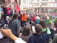 Chorflashmob in Frankfurt