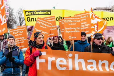 Detailblick in den Attac-Block