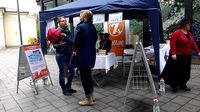 Infostand in Aachen