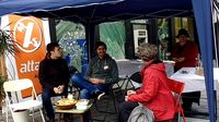 Infostand in Aachen