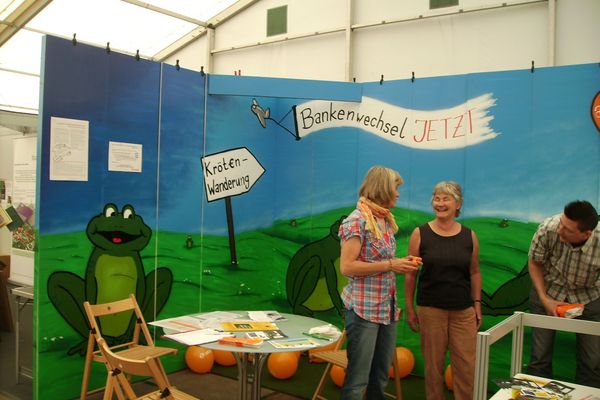 Infostand in Aktion Infostand in Aktion