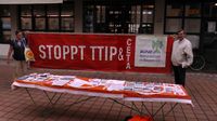Infostand in Neuburg/Donau
